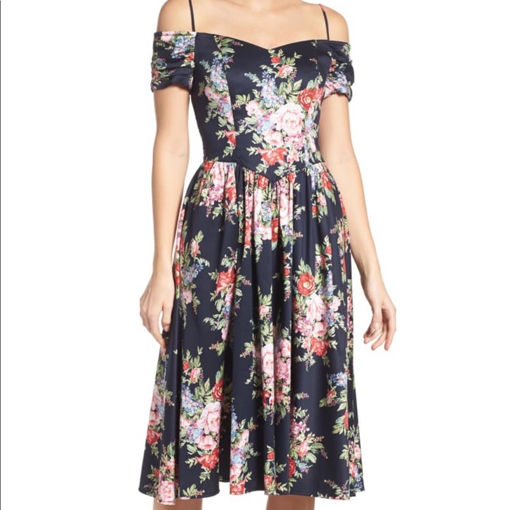 Off the shoulder floral dress